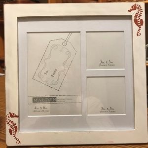 Coastal Shabby Seahorse Hand Painted Picture Frame